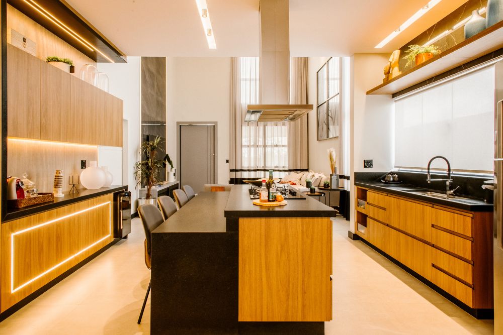 מטבח מודרני מעץ