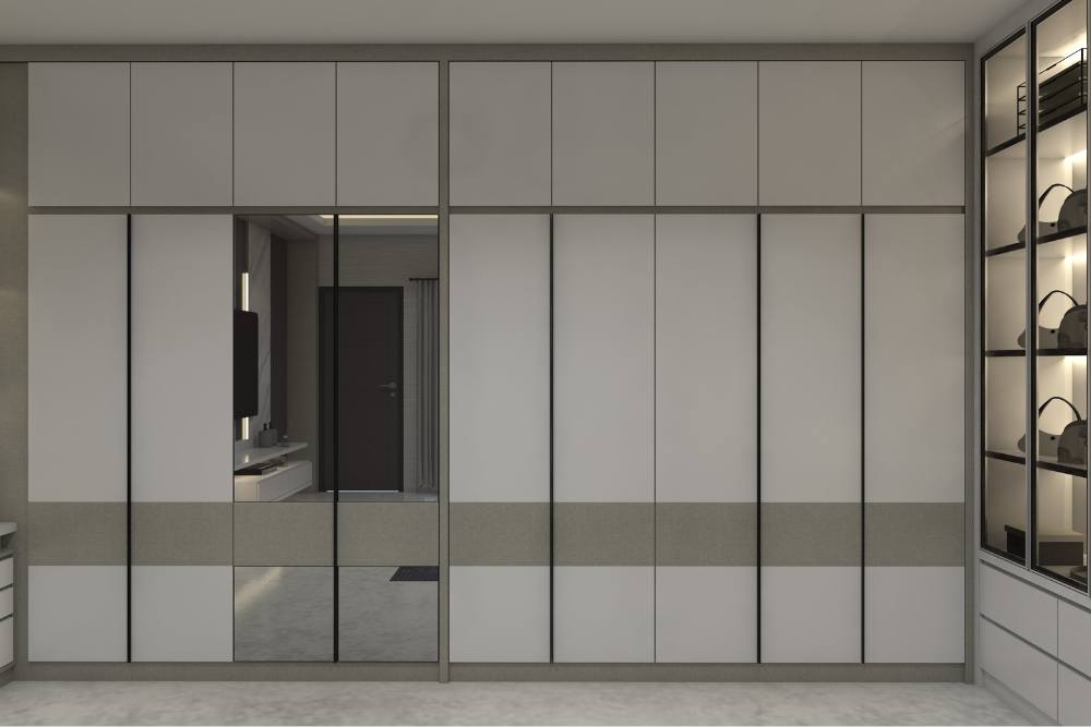 ארון מודרני בגוונים כהים