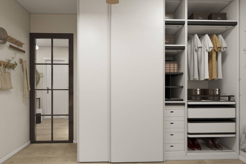 ארונות הזזה: חלוקה פנימית מושלמת