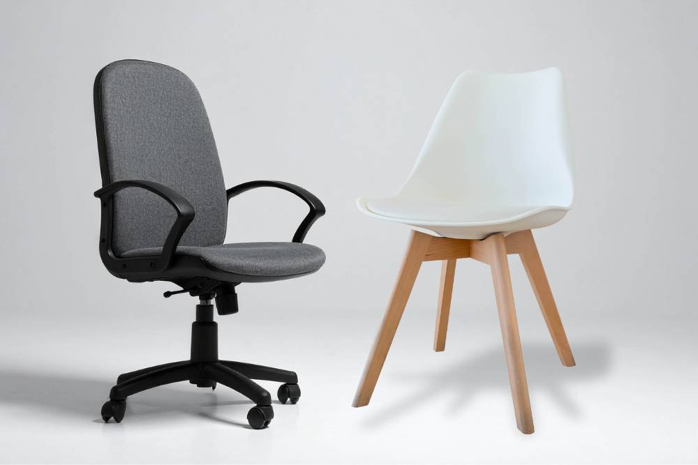 כסא עם או בלי גלגלים