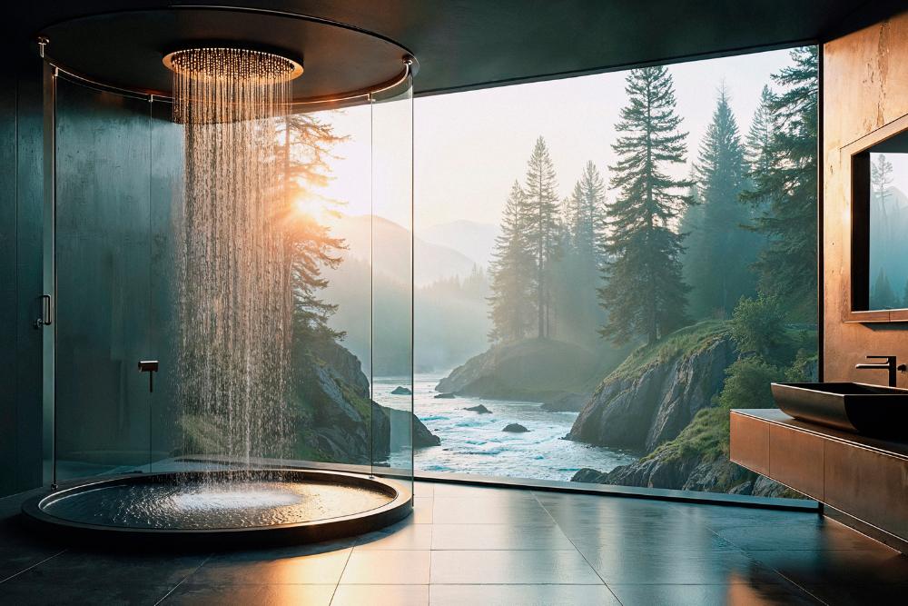 מקלחון בסגנון ספא