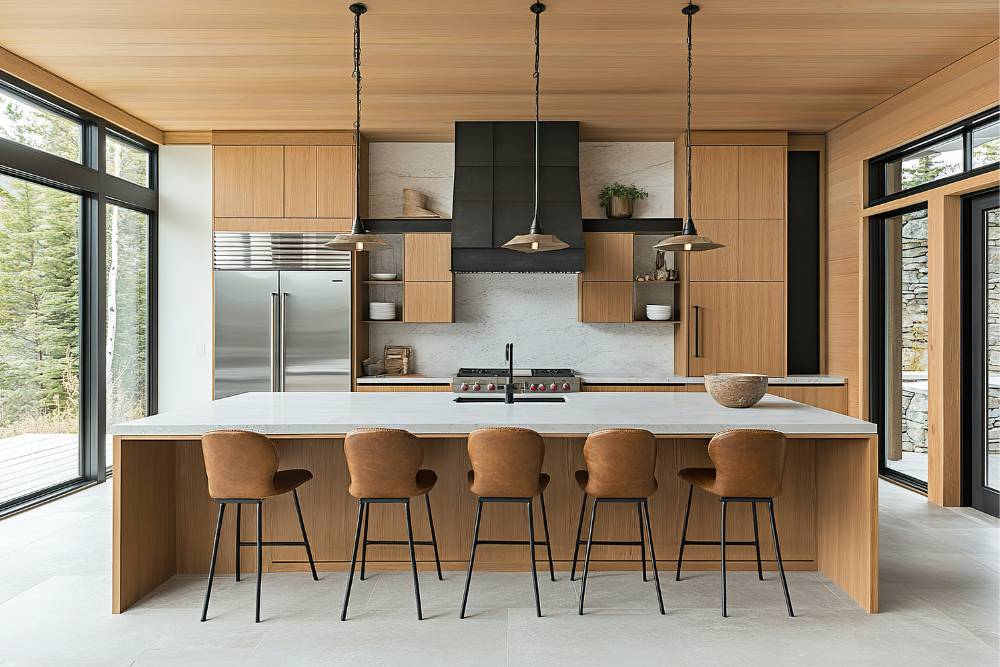 מטבח מעץ מלא יוקרתי